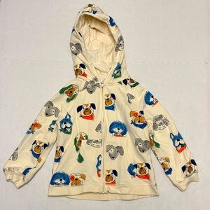 Angel Dear organic cotton dog print hoody, size 4T